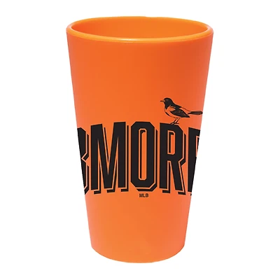 Verre à pinte en silicone WinCraft Baltimore Orioles 2026 City Connect 473 ml (16 oz).