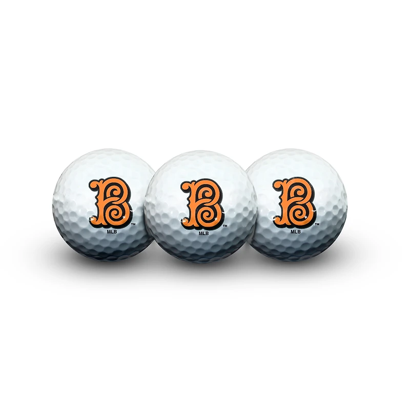 Ensemble de 3 balles de golf WinCraft Baltimore Orioles 2026 City Connect