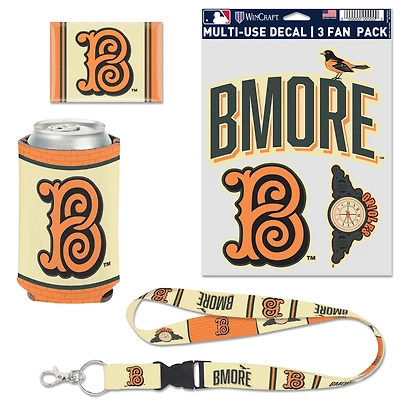 WinCraft Baltimore Orioles 2026 City Connect 4-Piece Fan Pack