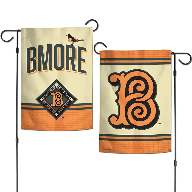 WinCraft  Baltimore Orioles 2026 City Connect Double-Sided 12" x 18" Garden Flag