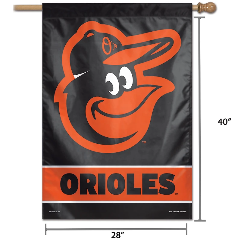 WinCraft Baltimore Orioles 28" x 40" Grand Logo Bannière Verticale Simple Face