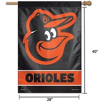 WinCraft Baltimore Orioles 28" x 40" Grand Logo Bannière Verticale Simple Face