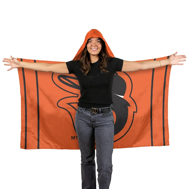 Drapeau à capuche WinCraft Baltimore Orioles 3' x 5'