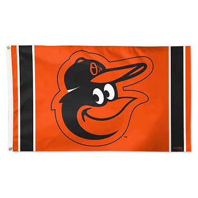 WinCraft Baltimore Orioles 3' x 5' Vertical Stripe Deluxe Single-Sided Flag