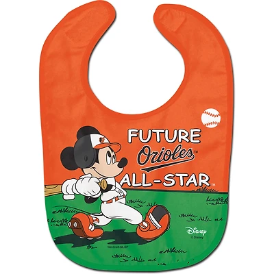 WinCraft Baltimore Orioles Disney Mickey All Pro Bavoir pour bébé