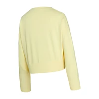 Ensemble haut à manches longues et short Elevation Tri-Blend pour femme Concepts Sport Yellow Baltimore Orioles