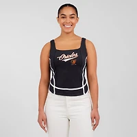 Women's WEAR by Erin Andrews  Black Baltimore Orioles Square Neck Tank Top
