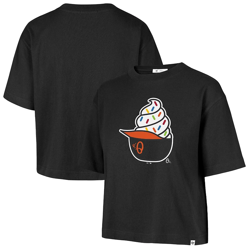 T-shirt femme '47 Black Baltimore Orioles Ice Cream Helmet