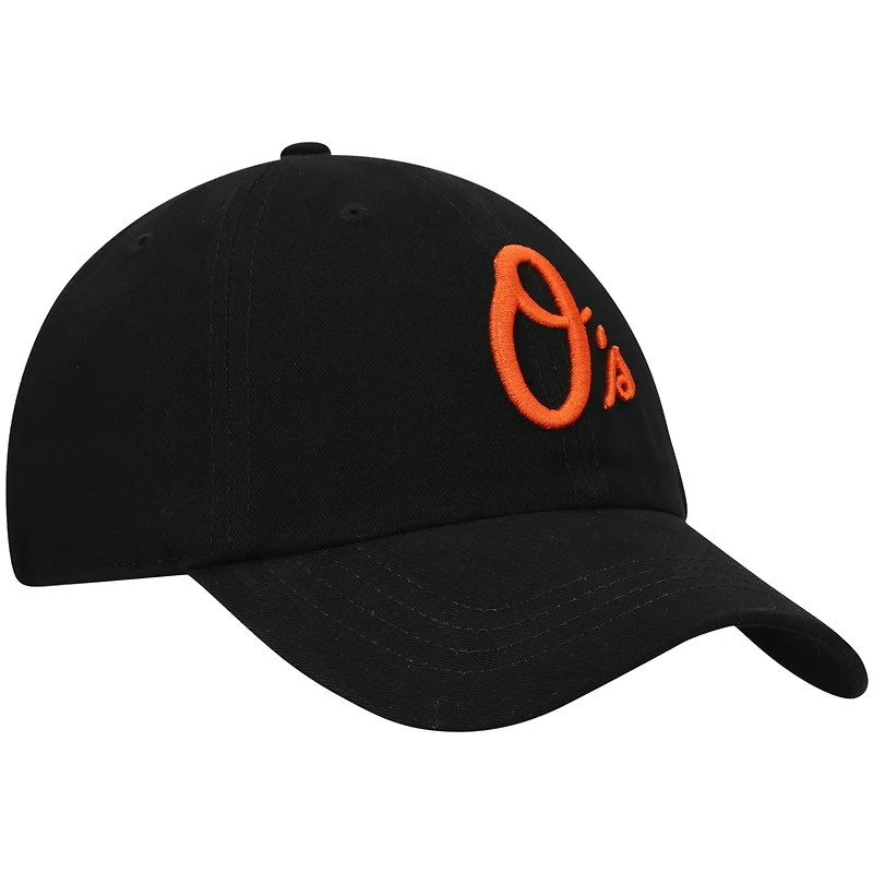 Casquette réglable '47 Black Baltimore Orioles Team Miata Clean Up pour femme