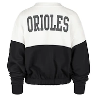 Sweat-shirt '47 blanc/noir pour femmes des Orioles de Baltimore Take Two Bonita