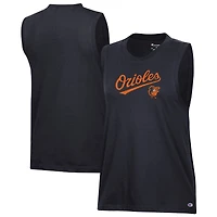 Women's Champion  Black Baltimore Orioles Muscle Tank Top