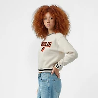 Women's Champion  Cream Baltimore Orioles Reverse Weave Sweatshirt