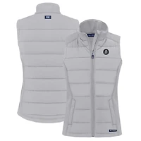 Women's Cutter & Buck Gray Baltimore Orioles City Connect Evoke Hybrid Eco Softshell Recycled Full-Zip Vest