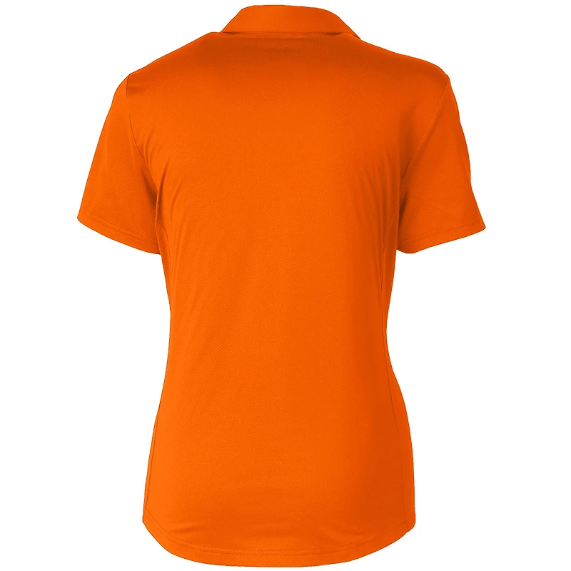 Women's Cutter & Buck Heather Orange Baltimore Orioles Prospect Textured Stretch Polo