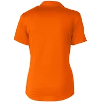Women's Cutter & Buck Heather Orange Baltimore Orioles Prospect Textured Stretch Polo