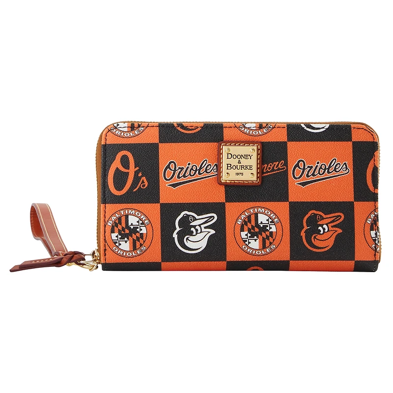 Grand sac à dragonne zippé Dooney & Bourke pour femme, jour de match des Orioles de Baltimore