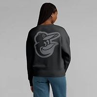 Women's Fanatics Black Baltimore Orioles Elements Flow Pullover Sweatshirt