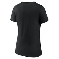 Women's Fanatics  Black Baltimore Orioles Hot Dog Race V-Neck T-Shirt