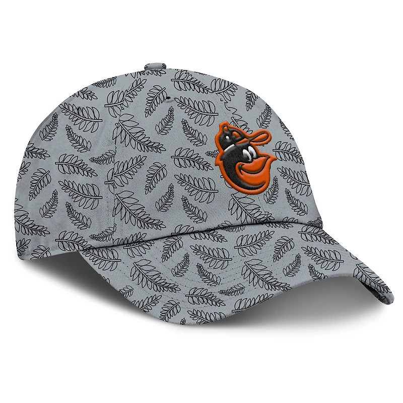 Women's Fanatics  Gray Baltimore Orioles Cooperstown Collection Shift Adjustable Hat