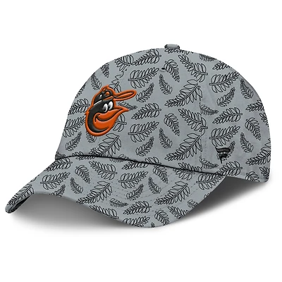 Women's Fanatics  Gray Baltimore Orioles Cooperstown Collection Shift Adjustable Hat