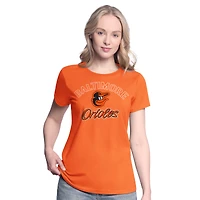 Women's G-III 4Her by Carl Banks  Orange/Heather Gray Baltimore Orioles Short-Sleeve and Long-Sleeve T-Shirt Combo Pack