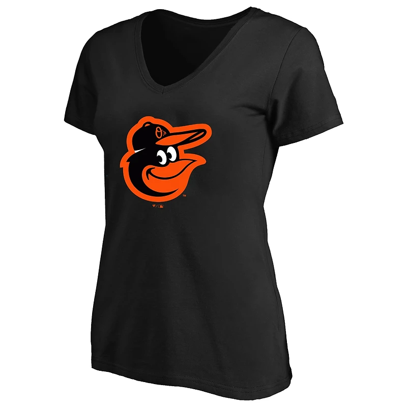 Women's Jackson Holliday Black Baltimore Orioles Plus Name & Number V-Neck T-Shirt