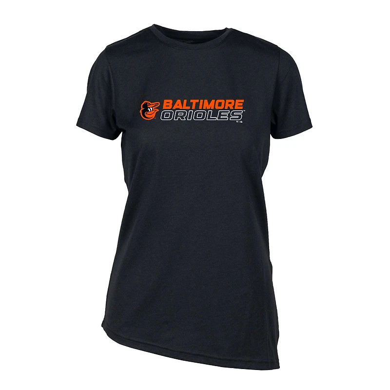 Women's Levelwear  Black Baltimore Orioles Birch Chase T-Shirt