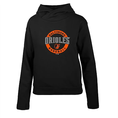 Sweat à capuche noir Evian pour femme Levelwear des Baltimore Orioles