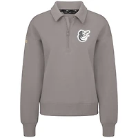 Pull à fermeture éclair quart de tour Canmore gris pour femme Levelwear des Baltimore Orioles