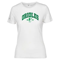 Women's Levelwear White Baltimore Orioles St. Patrick's Day Maddox Plaid T-Shirt