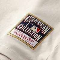 Women's Mitchell & Ness Cal Ripken Jr. Cream Baltimore Orioles Cooperstown Name Number Throwback T-Shirt