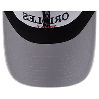 Casquette ajustable 9TWENTY blanche New Era pour femme, fan de l'équipe des Orioles de Baltimore