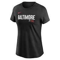 T-shirt Nike Adley Rutschman pour femme avec nom et numéro City Connect Fuse des Orioles de Baltimore noir