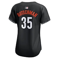 Maillot de joueur Nike Adley Rutschman noir Baltimore Orioles City Connect Limited pour femme