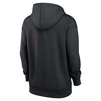 Women's Nike Black Baltimore Orioles Authentic Collection Therma-FIT Hoodie