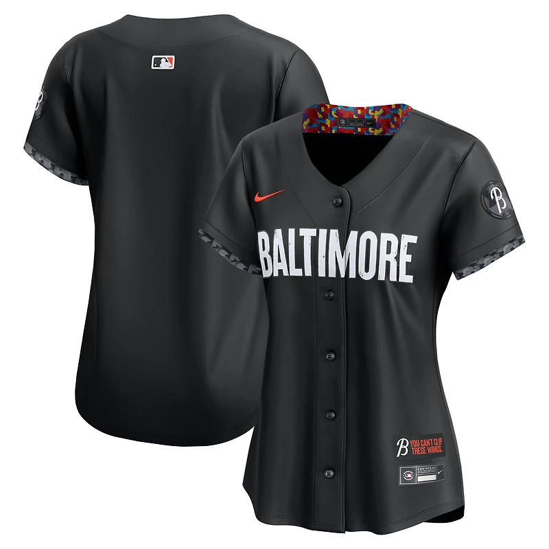 Women's Nike Black Baltimore Orioles City Connect Limited Jersey