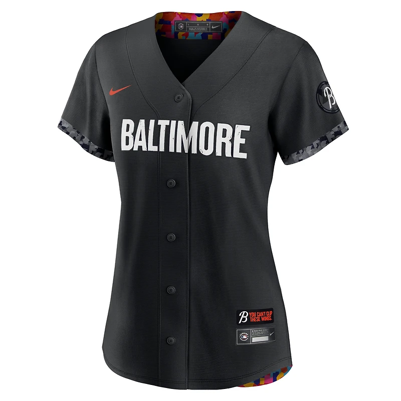 Women's Nike Cedric Mullins Black Baltimore Orioles City Connect Replica Player Jersey