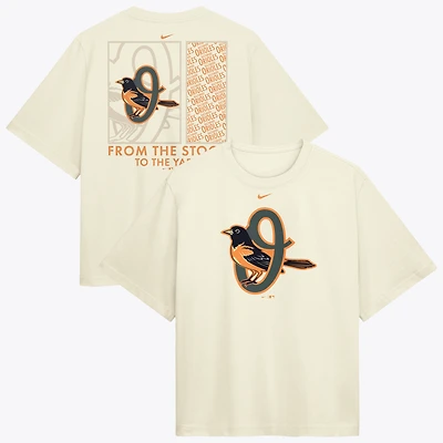 Women's Nike Cream Baltimore Orioles Premium Essentials Relaxed Boxy T-Shirt