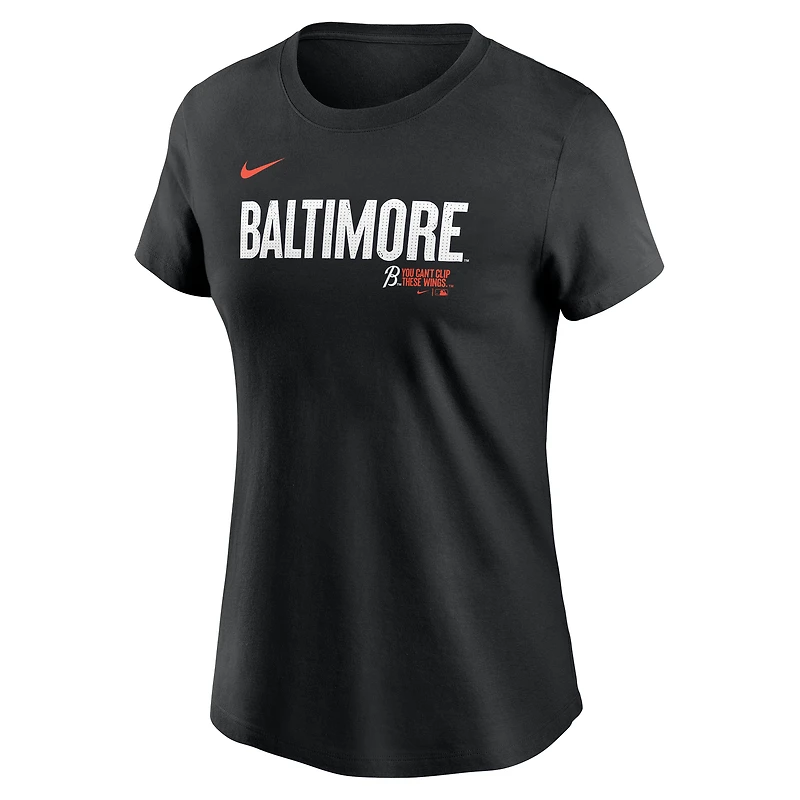 Women's Nike Gunnar Henderson Black Baltimore Orioles 2024 City Connect Fuse Player Name & Number T-Shirt