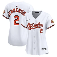 Maillot de joueur à domicile Nike Gunnar Henderson pour femme, blanc, Baltimore Orioles, édition limitée