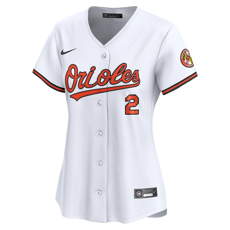 Women's Nike Gunnar Henderson White Baltimore Orioles Home Limited Player Jersey