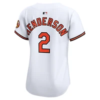 Maillot de joueur à domicile Nike Gunnar Henderson pour femme, blanc, Baltimore Orioles, édition limitée