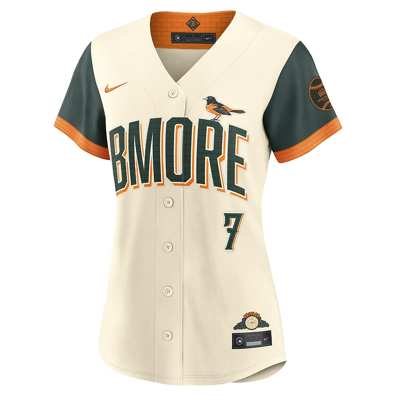 Women's Nike Jackson Holliday Cream Baltimore Orioles 2026 City Connect Stadium Jersey