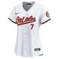 maillot Nike Jackson Holliday pour femme, blanc, Baltimore Orioles, de joueur limité à domicile