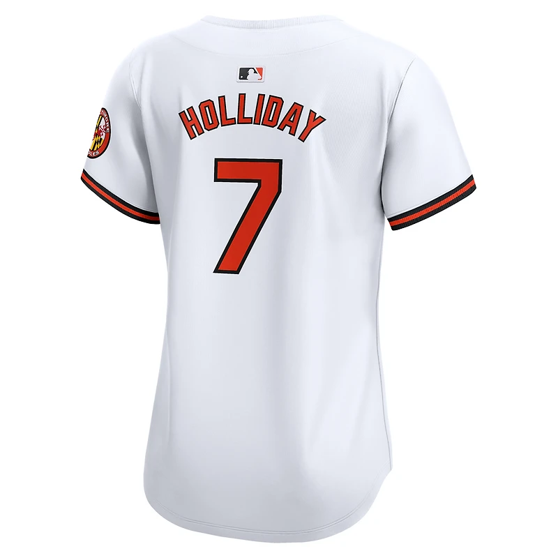 maillot Nike Jackson Holliday pour femme, blanc, Baltimore Orioles, de joueur limité à domicile