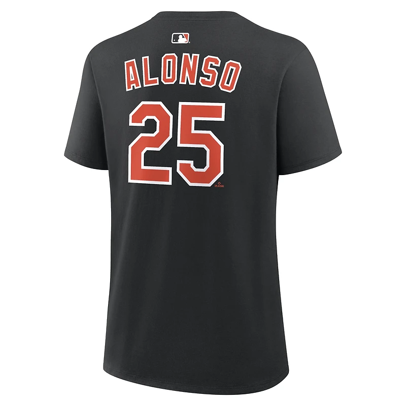 Women's Nike Pete Alonso Black Baltimore Orioles Name & Number T-Shirt