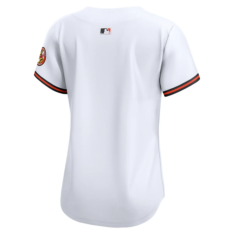 Maillot Nike blanc domicile des Orioles de Baltimore pour femme, édition limitée