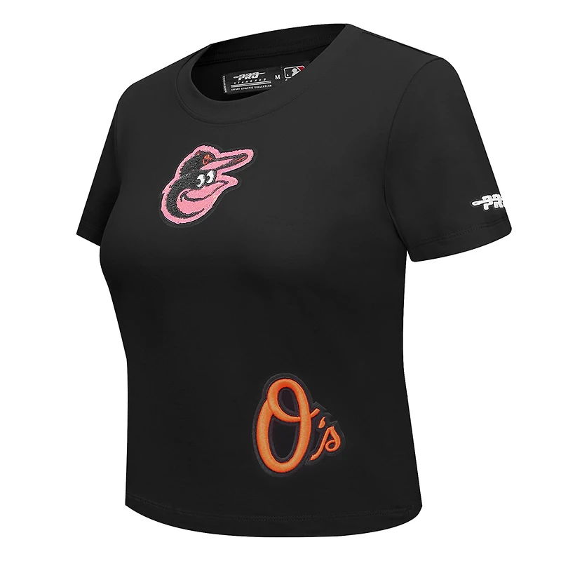 T-shirt court Baby Doll Game Day Classics Pro Standard pour femme, noir, Baltimore Orioles
