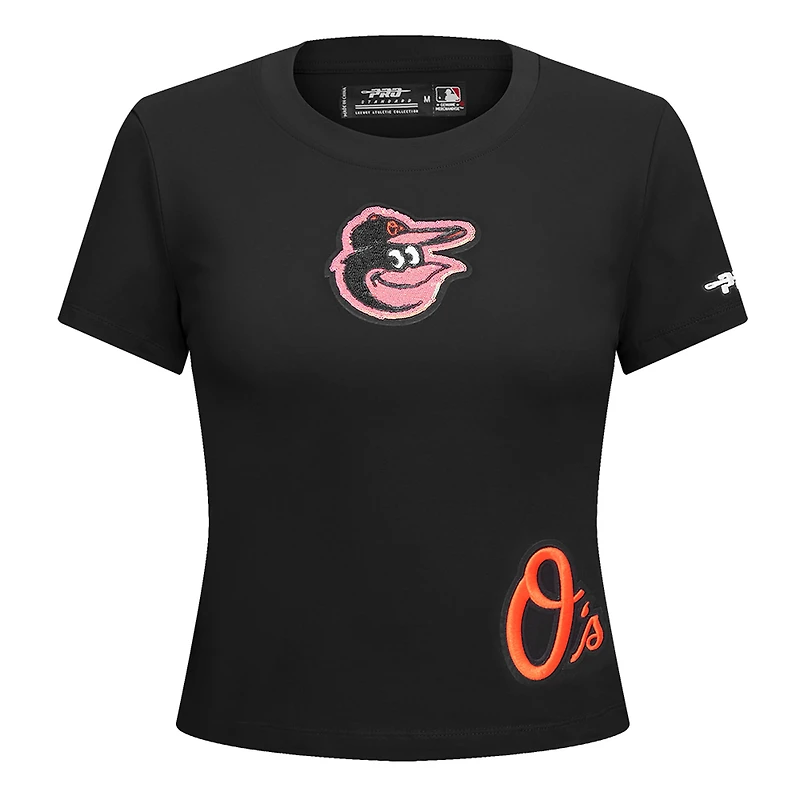 T-shirt court Baby Doll Game Day Classics Pro Standard pour femme, noir, Baltimore Orioles