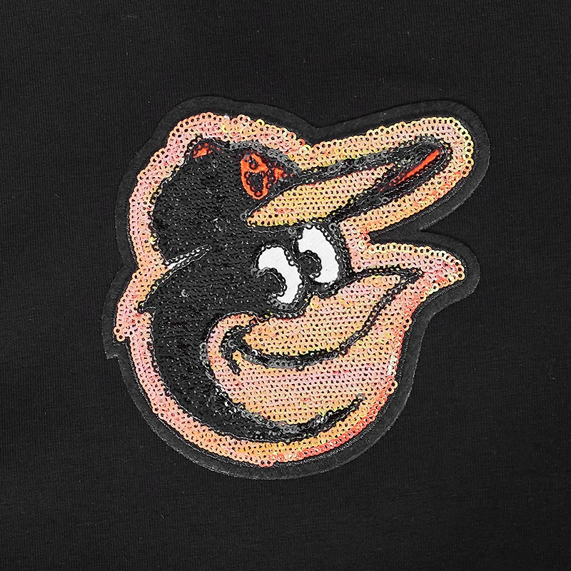 T-shirt court Baby Doll Game Day Classics Pro Standard pour femme, noir, Baltimore Orioles